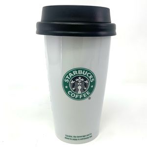 Starbucks 2009 Ceramic Tumbler with Locking Lid